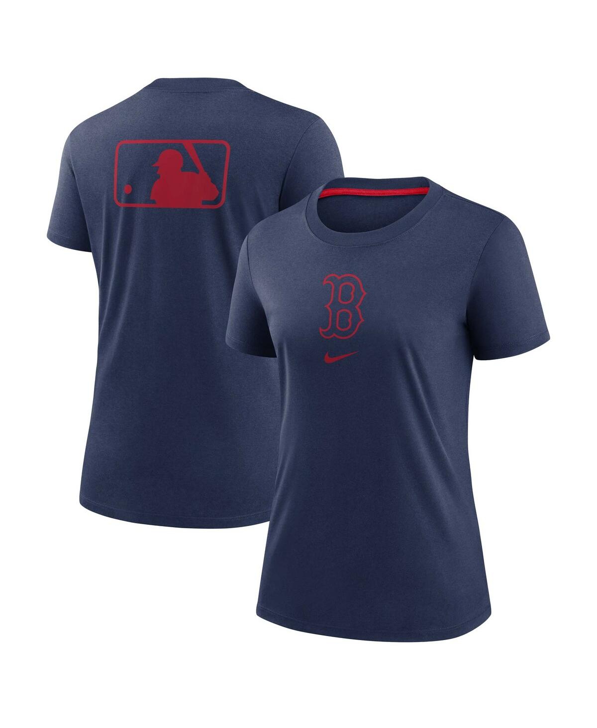 Nike Women's Navy Boston Red Sox Authentic Collection Early Work Tri-blend T-shirt In Navy