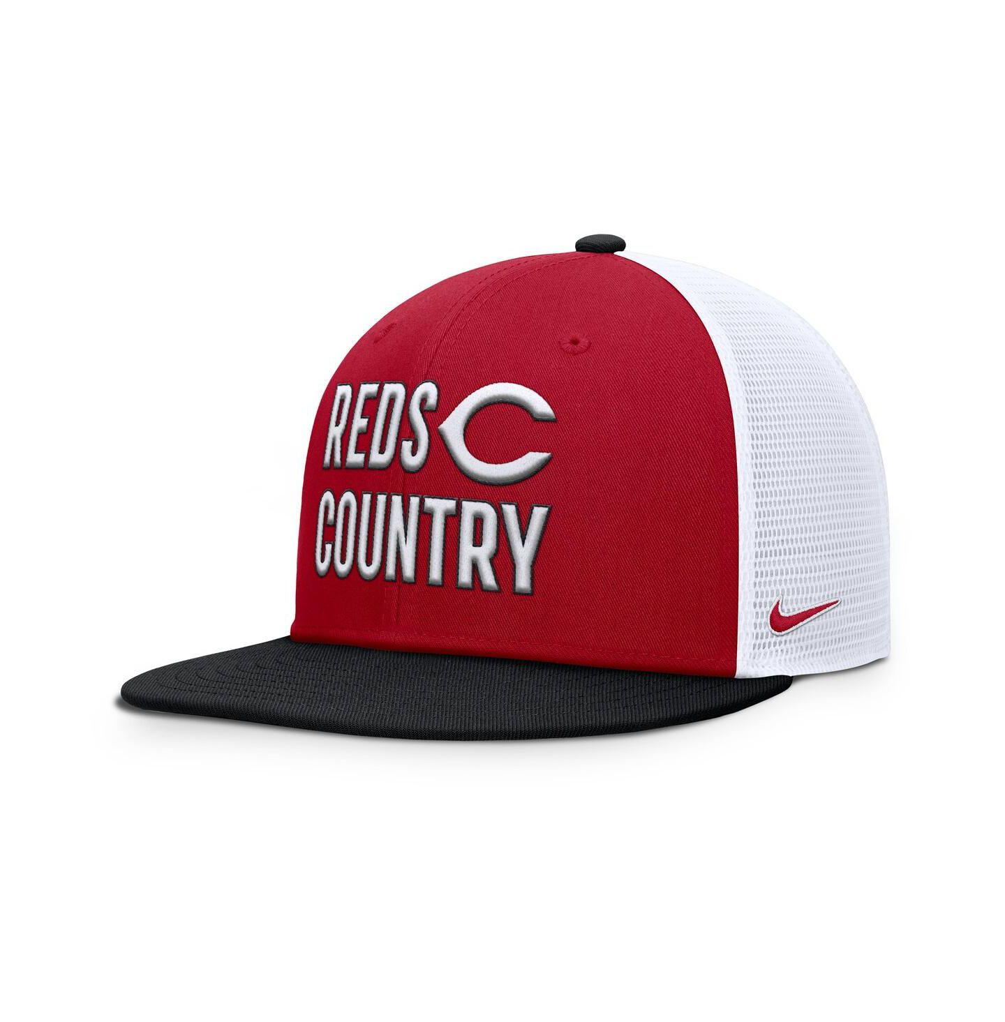Мужская кепка Nike Red Cincinnati Reds Pro Trucker Snapback Hat — фото 3