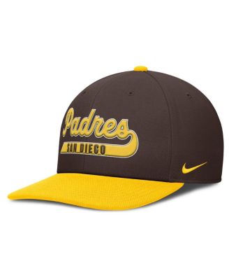 Men's Brown/Gold San Diego Padres Pro Performance Snapback Hat