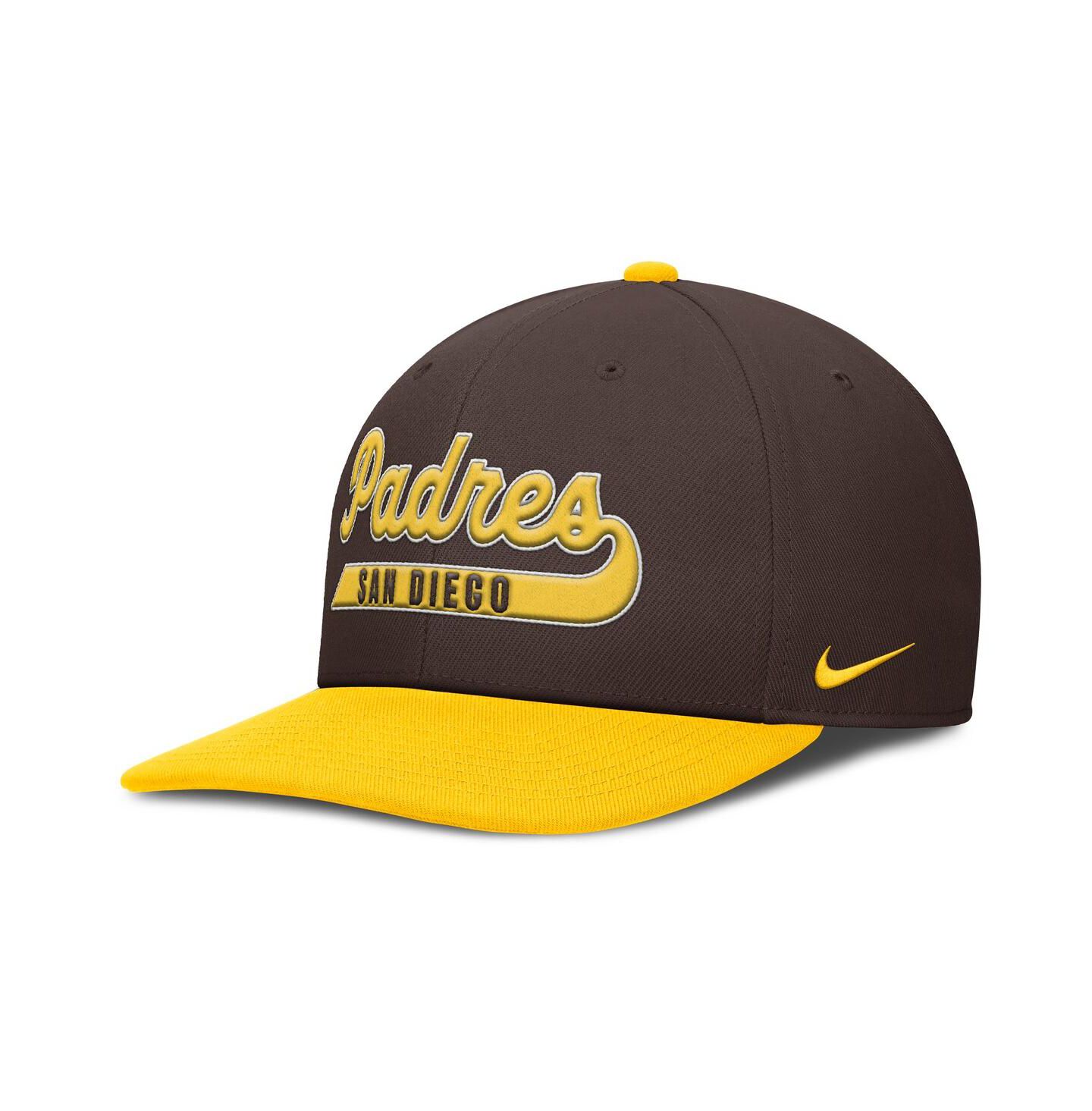 Мужская кепка Nike Brown/Gold San Diego Padres Pro Performance Snapback Hat — фото 4