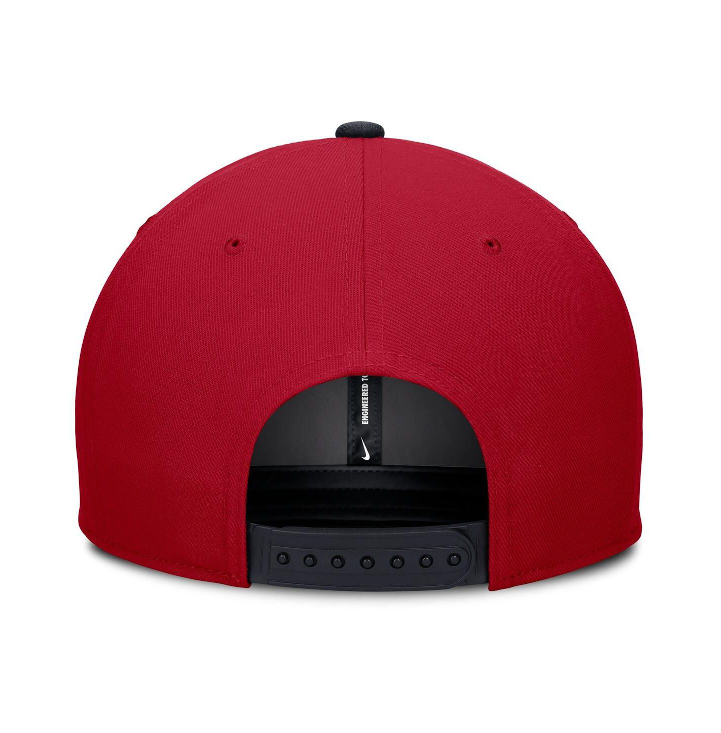 Мужская кепка Nike Red/Navy St. Louis Cardinals Pro Performance Snapback Hat — фото 3