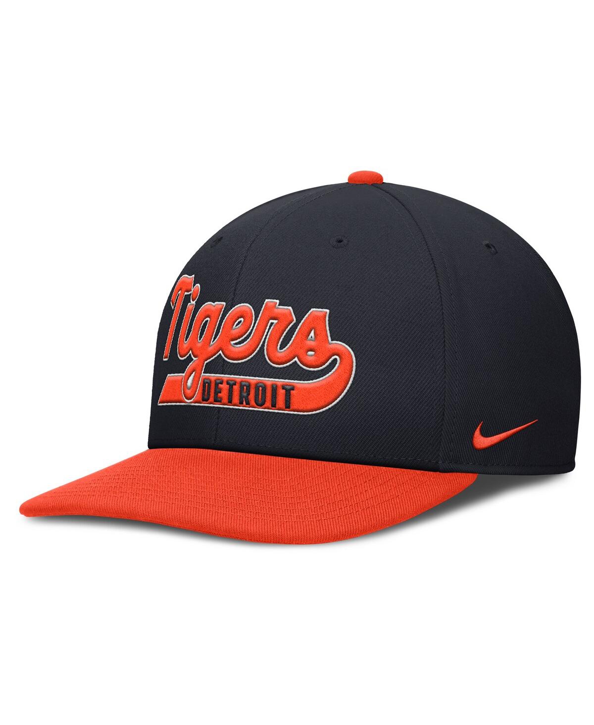 Nike Men's Navy/Orange Detroit Tigers Pro Performance Snapback Hat