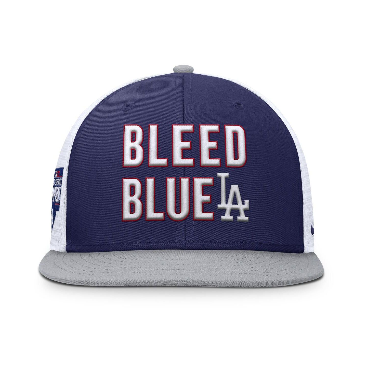 Мужская кепка Nike Blue Los Angeles Dodgers Pro Trucker Snapback Hat — фото 2