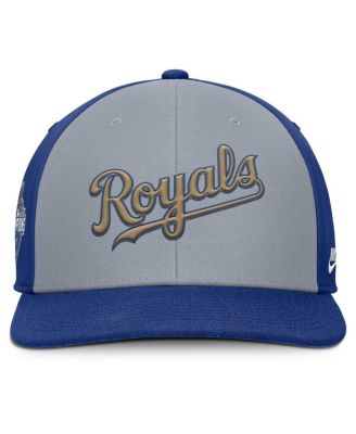 Men's Gray/Royal Kansas City Royals Pro Performance Snapback Hat