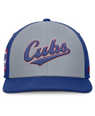Men's Gray/Royal Chicago Cubs Pro Performance Snapback Hat