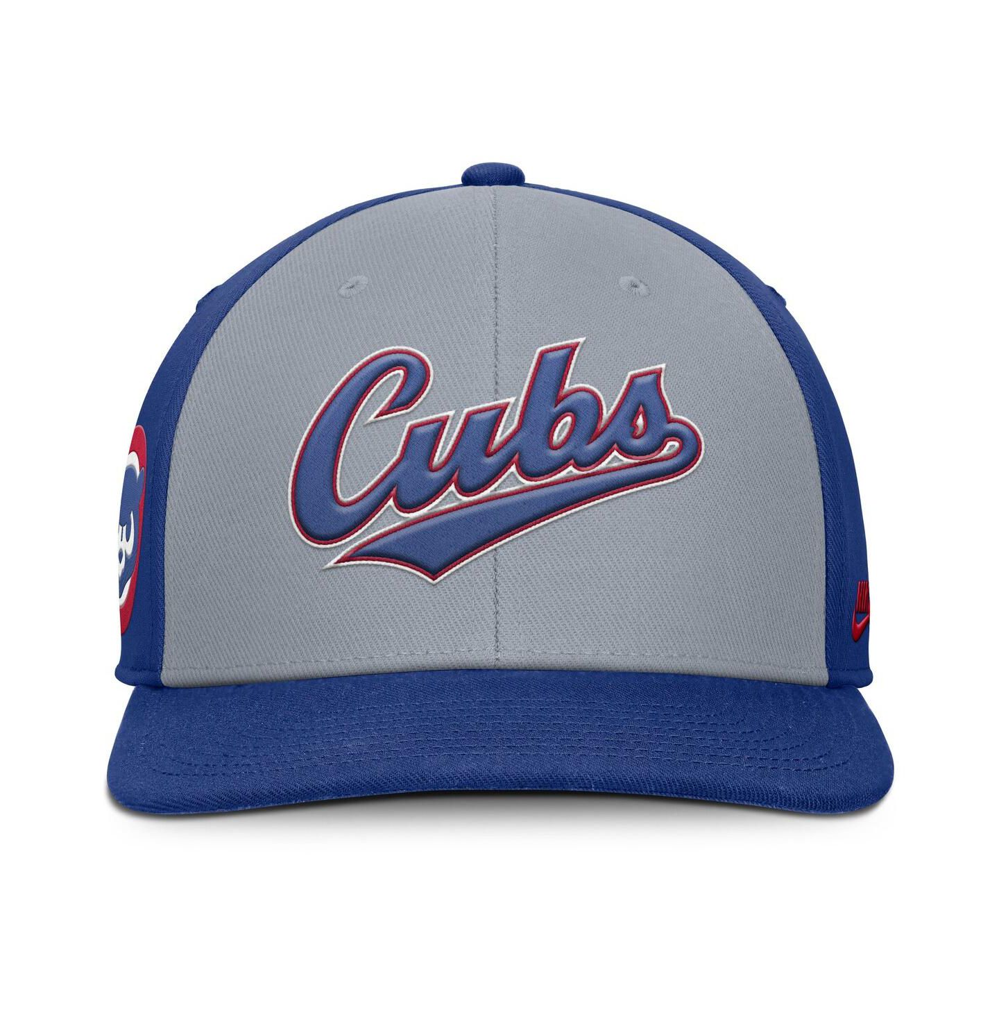 Мужская кепка Nike Gray/Royal Chicago Cubs Pro Performance Snapback Hat — фото 3
