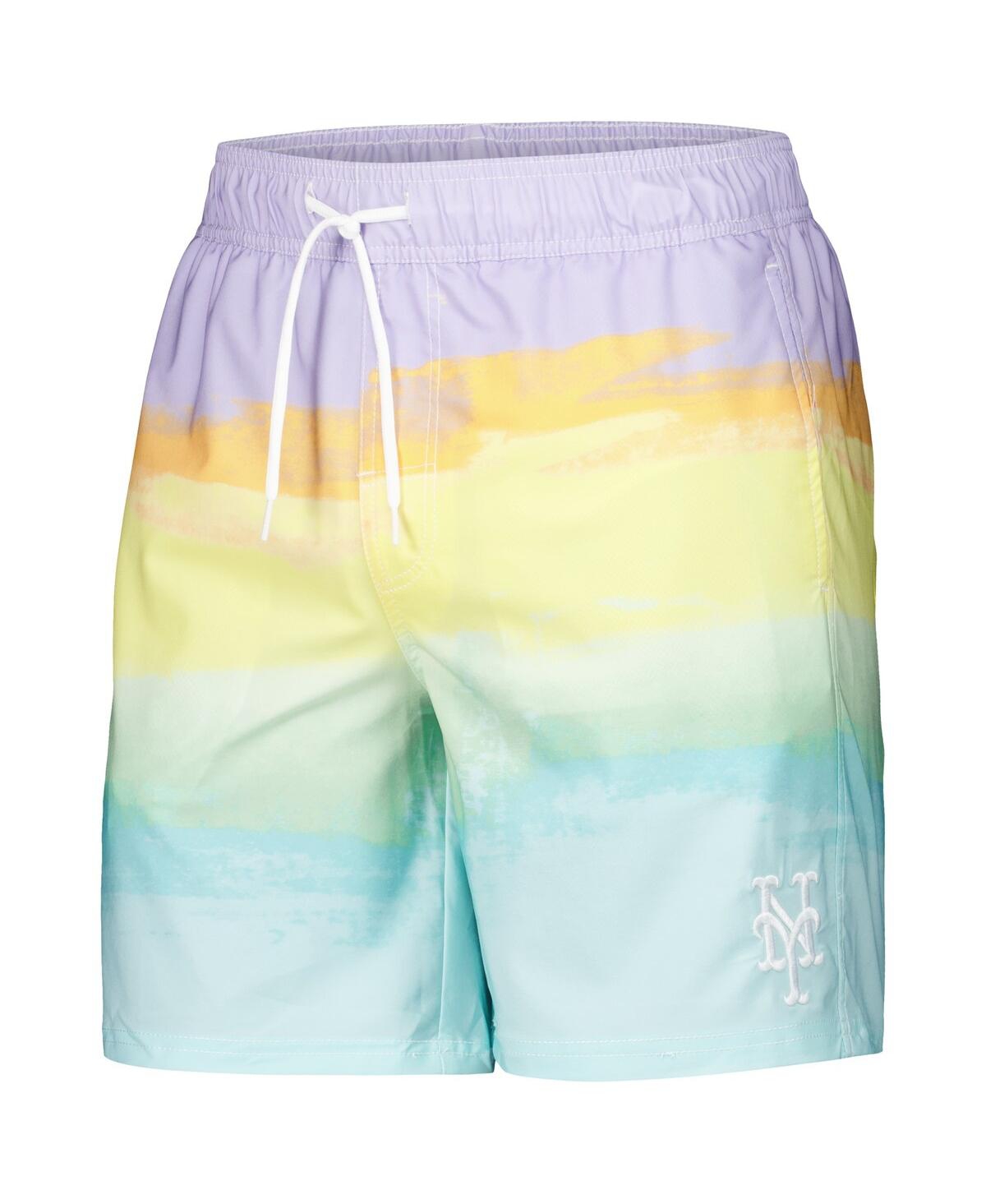 Shop G-iii Sports By Carl Banks Men's New York Mets Perfect Game Volley Board Shorts In Multi