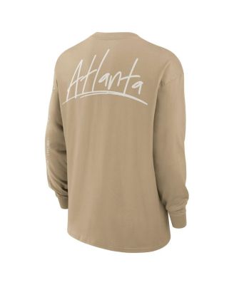 Men's Tan Atlanta Falcons Essential Statement Max90 Long Sleeve T-Shirt