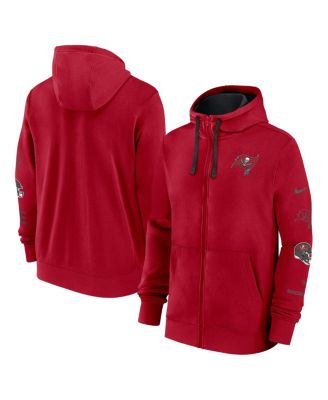 Nike - Men's Red Tampa Bay Buccaneers Club Full-Zip Hoodie Jacket