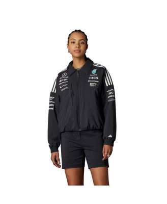 adidas - Women's Black Mercedes-AMG Petronas F1 Team Team Wear Loose Full-Zip Jacket