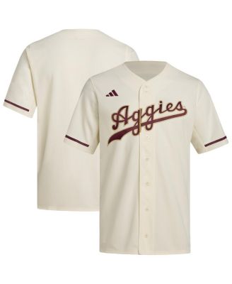 adidas - Men's Cream Texas A M Aggies Replica Baseball Jersey
