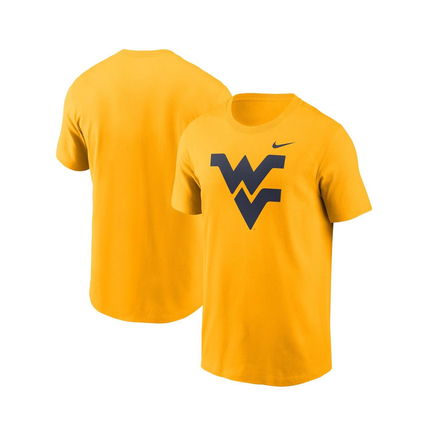 Мужская футболка Nike Gold West Virginia Mountaineers Primetime Evergreen Logo — фото 1