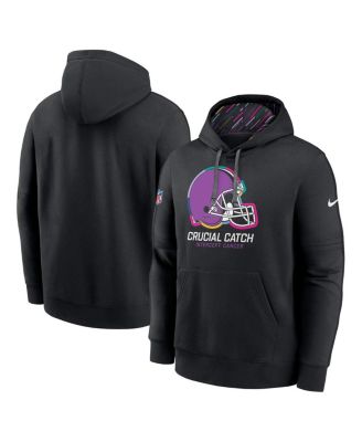 Nike - Men's Black Cleveland Browns 2024 NFL Crucial Catch Club Pullover Hoodie