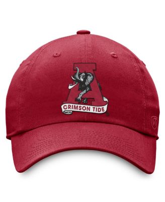 Men's Crimson Alabama Crimson Tide Staple Alternate Logo Adjustable Hat