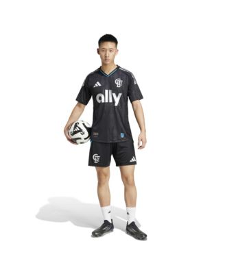 Men's Black Charlotte FC Away 2025 Fortress Kit Authentic Shorts
