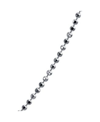 150 Gauge .925 Sterling Silver Sparkle Ball Shot Bead Chain Necklace 16 18 20 24 Inch