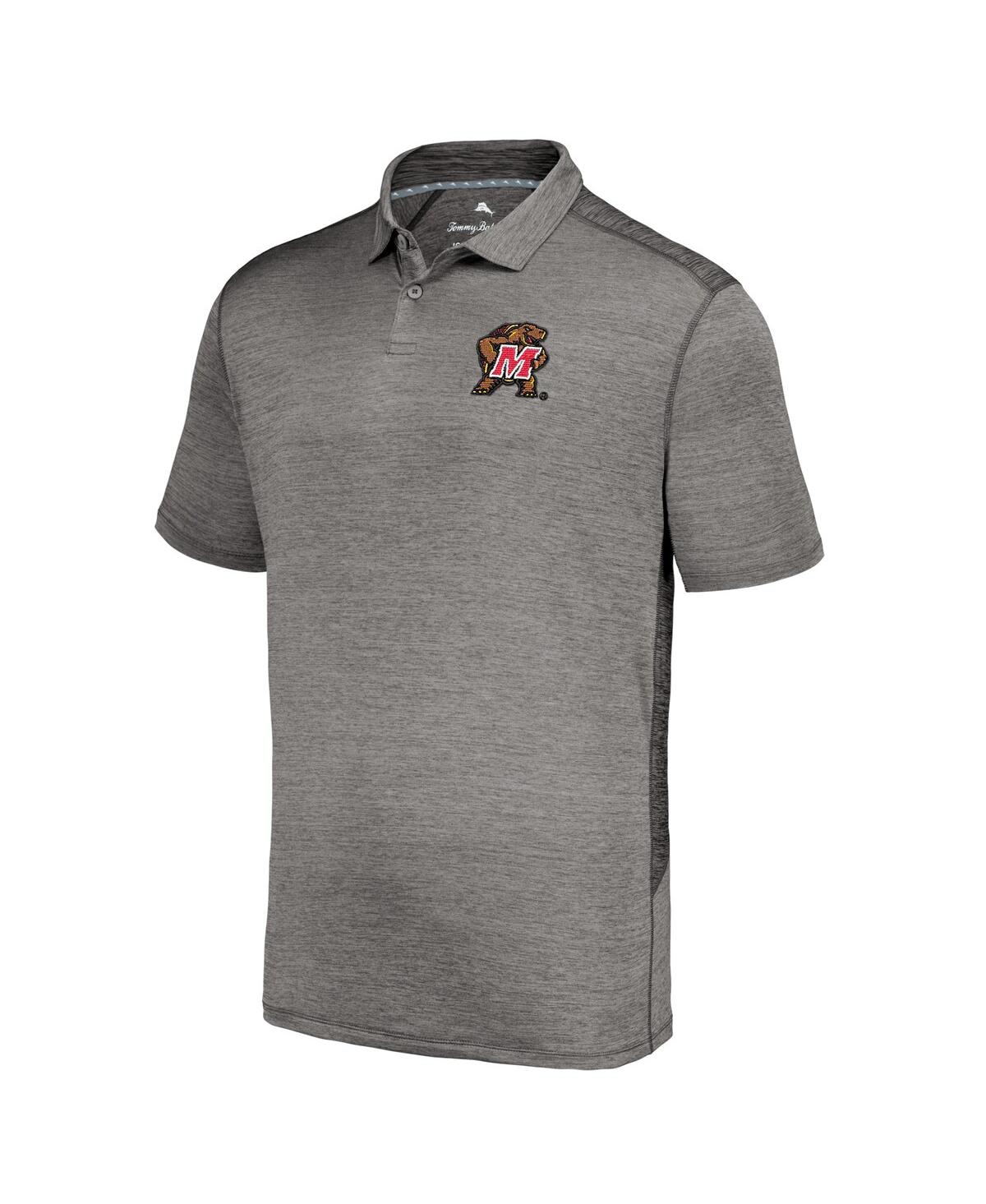 Tommy Bahama Men's Gray Maryland Terrapins Delray Island Zone Polo Shirt In Gray