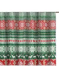 Winter Print Shower Curtain – Soft Microfiber with Festive Design