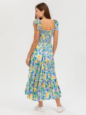 Maternity Ruffle Tiered Floral Chloe' Dress