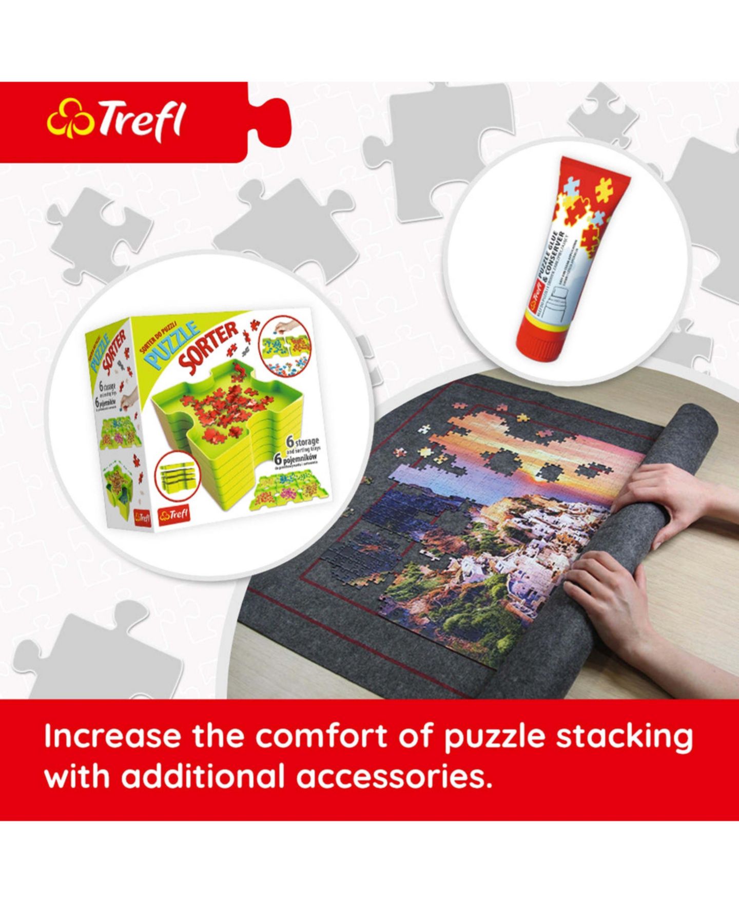 Детский пазл Trefl Funny Cities Sweets in Venice 1000-Piece Puzzle, Ages 12+, цвет: Разноцветный — фото 5