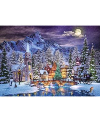 Red 1000 Piece Puzzle - Christmas Atmosphere