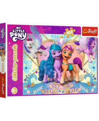 Trefl Red 100 Piece Glitter Puzzle - My Little Pony - Shiny Ponies - Macy's