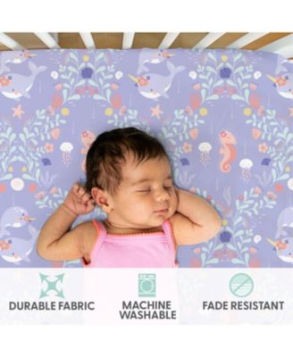 Ocean Girl Microfiber 4 Pack Crib Sheets