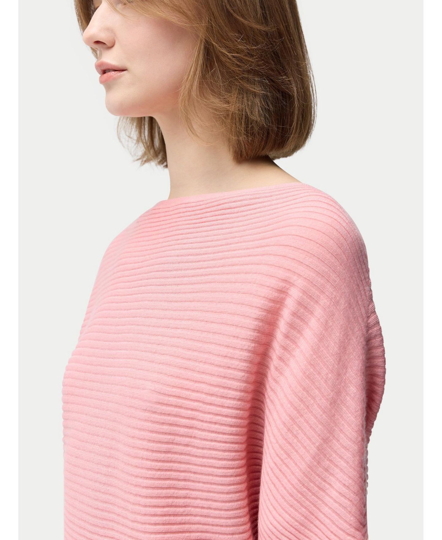 Женский свитер Gobi Cashmere Short Dolman Sleeve Cashmere, цвет: Розовый — фото 5