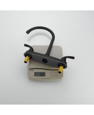 Two-Handle 4 Holes Standard Kitchen Sink Faucet With Side Sprayer