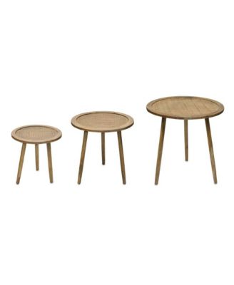 Set of Three Round Accent Tables – Contemporary and Durable Design