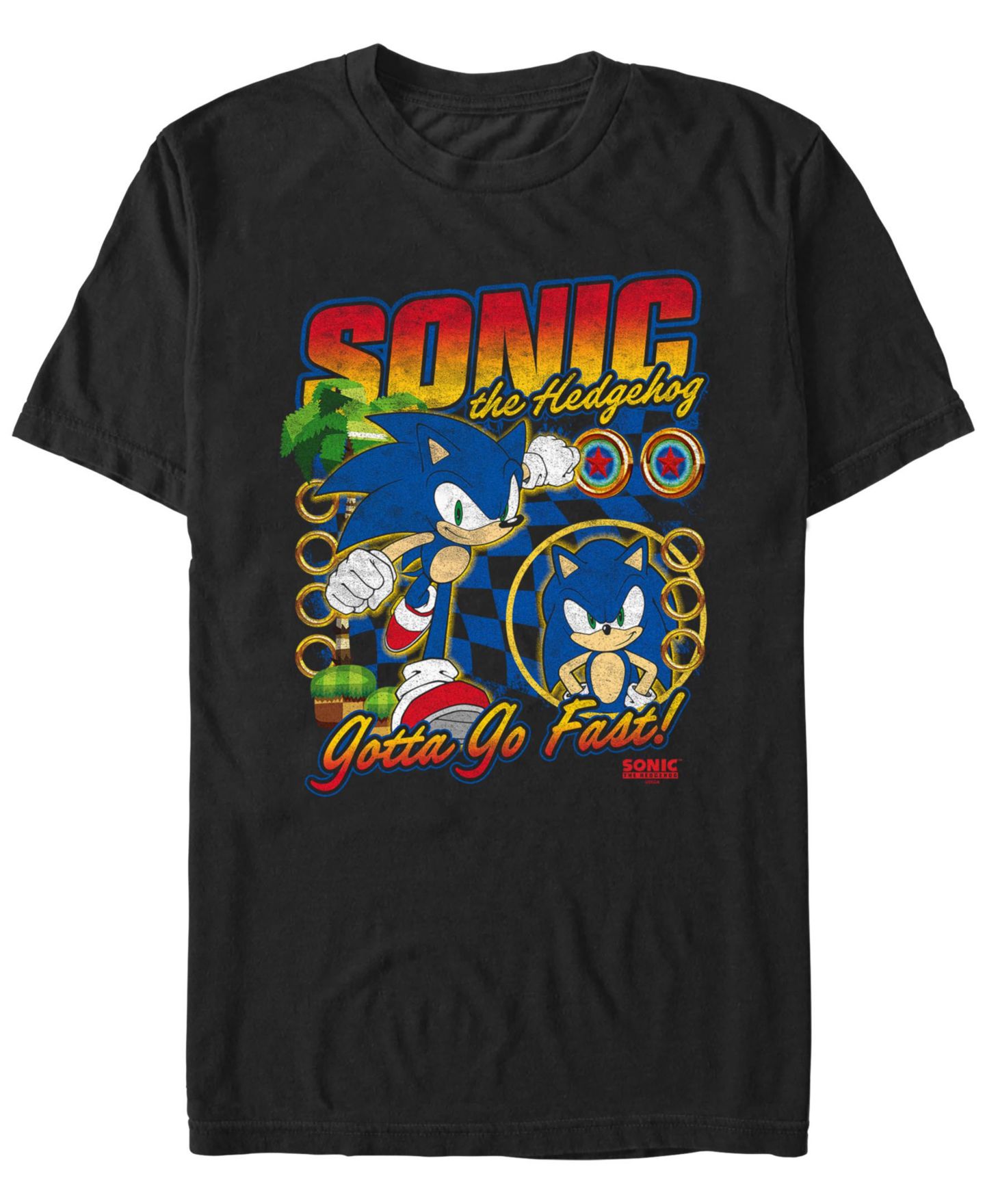 Мужская футболка Fifth Sun Racer Sonic Short Sleeve, цвет: Чёрный — фото 1