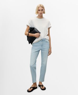 MANGO - Women's Newmom Comfort High-Rise Jeans