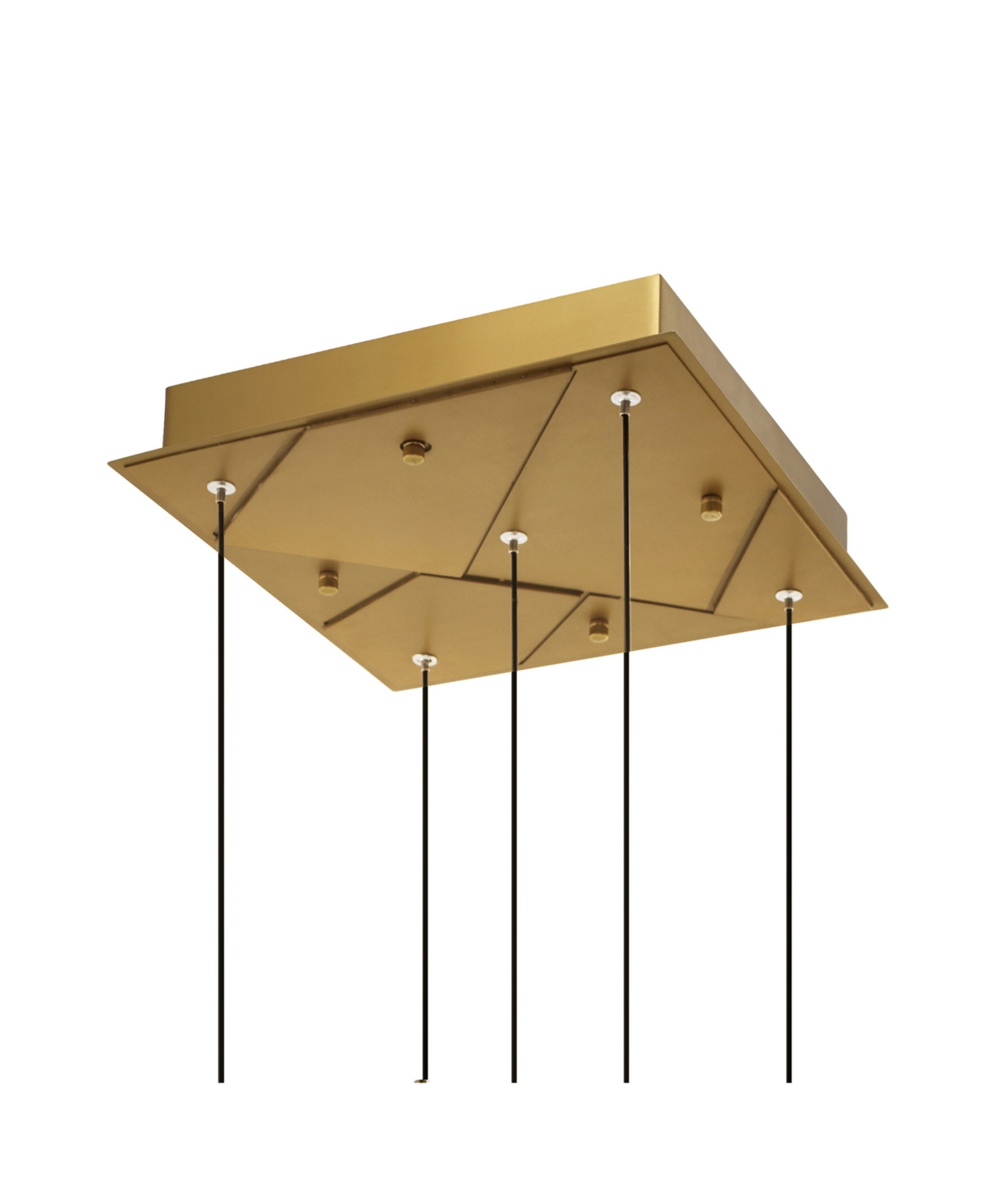 Cwi Lighting 18" Metal Valira Integrated Led Mini Pendant In Brass