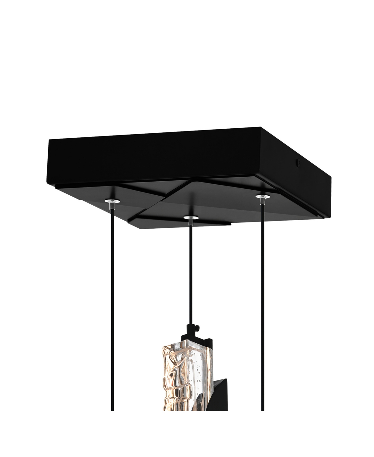 Cwi Lighting 18" Metal Valira Integrated Led Mini Pendant In Black