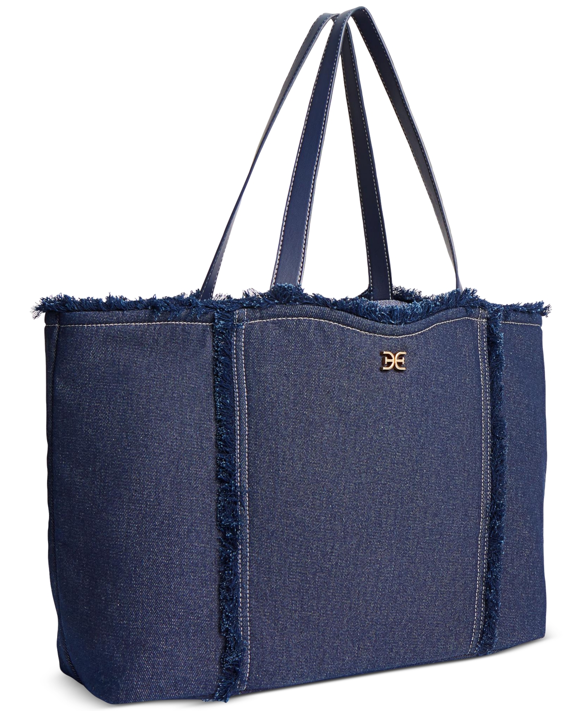 SAM EDELMAN IRINA DENIM REVERSIBLE TOTE BAG 
