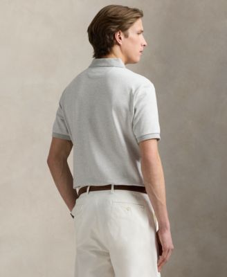 Men's Classic Houndstooth Jersey Polo Shirt