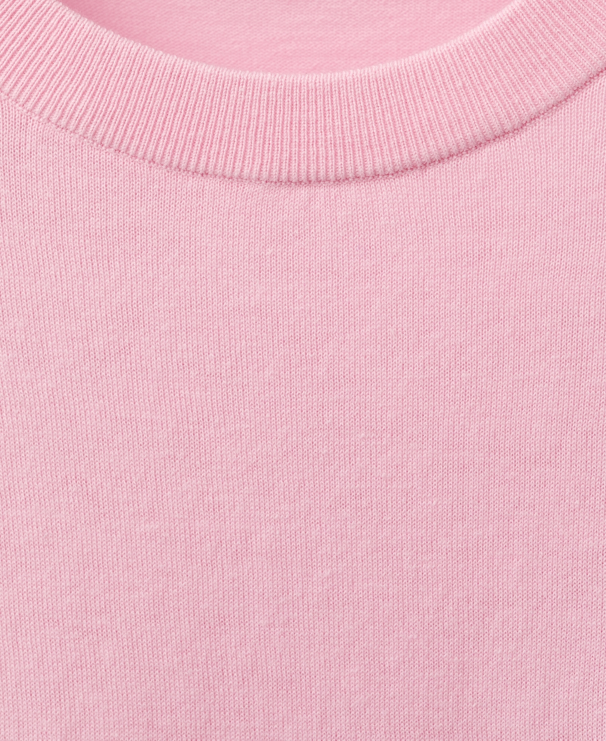 Shop Mango Women's Wool-blend Round-neck Sweater In Pink