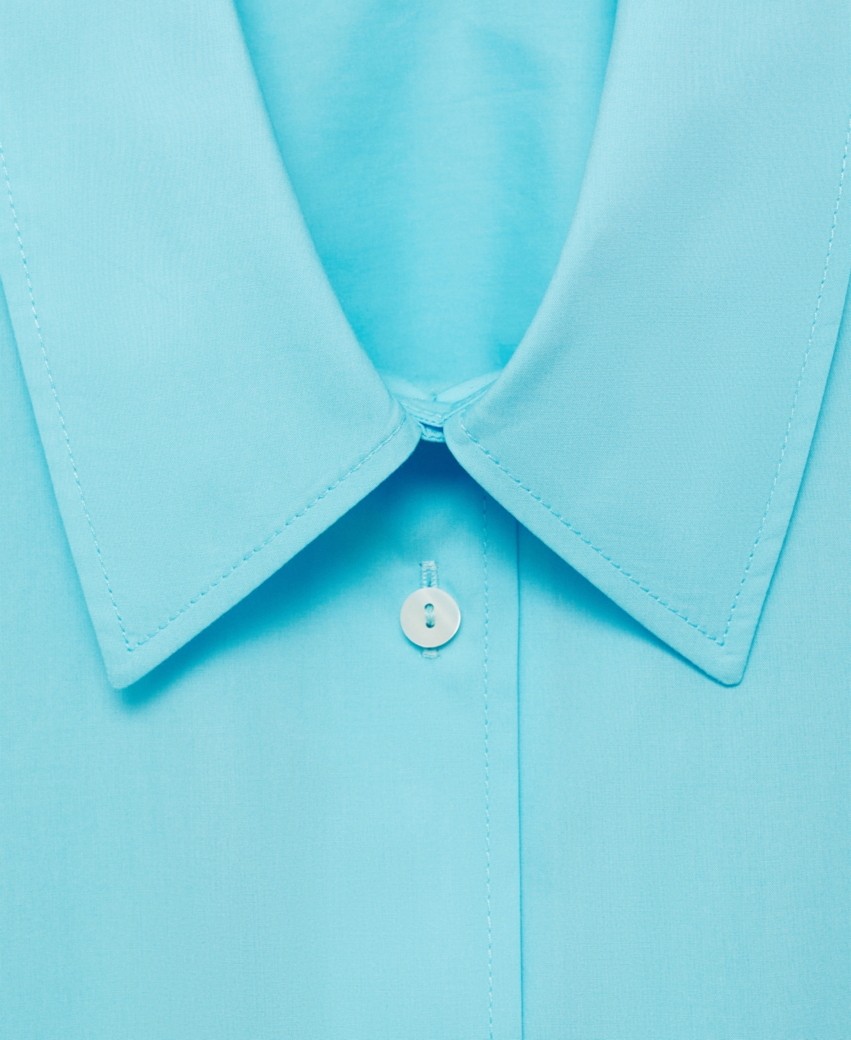 Shop Mango Women's Oversize Poplin Shirt In Blue