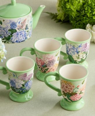 Garden Path 4-Pc. Mugs, Service For 4
