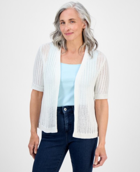Женские Style & Co Petite Summer Cotton Cardigan