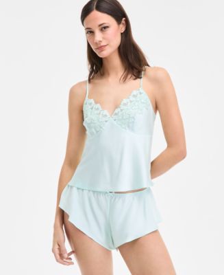 I.N.C. International Concepts Women's Lace-Trim Satin Cami Flutter