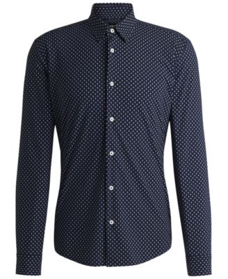 Men's Slim-Fit Geometric Print Shirt