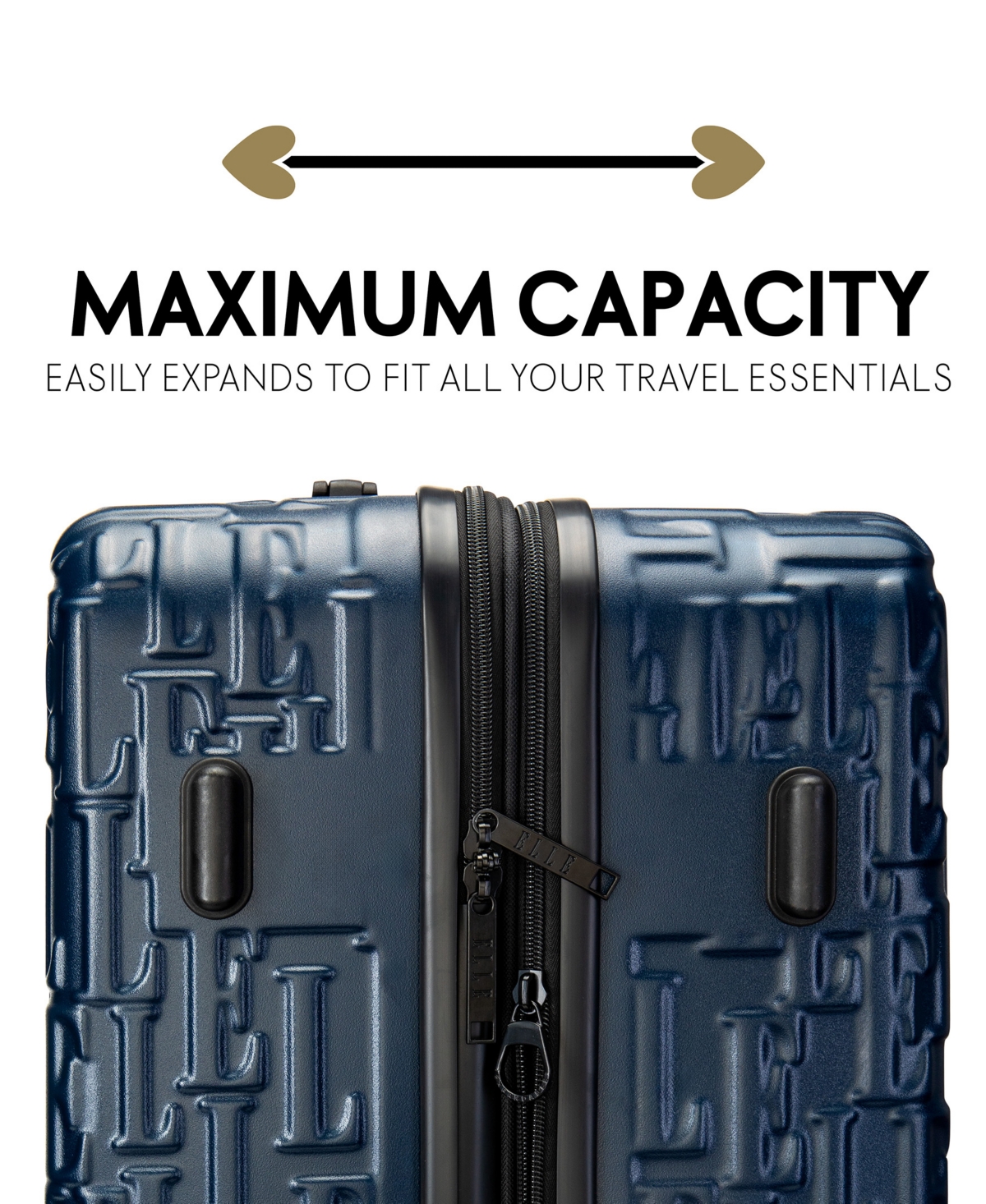 Elle Wayfarer 3-piece Expandable Monogram Spinner Luggage Set In Navy