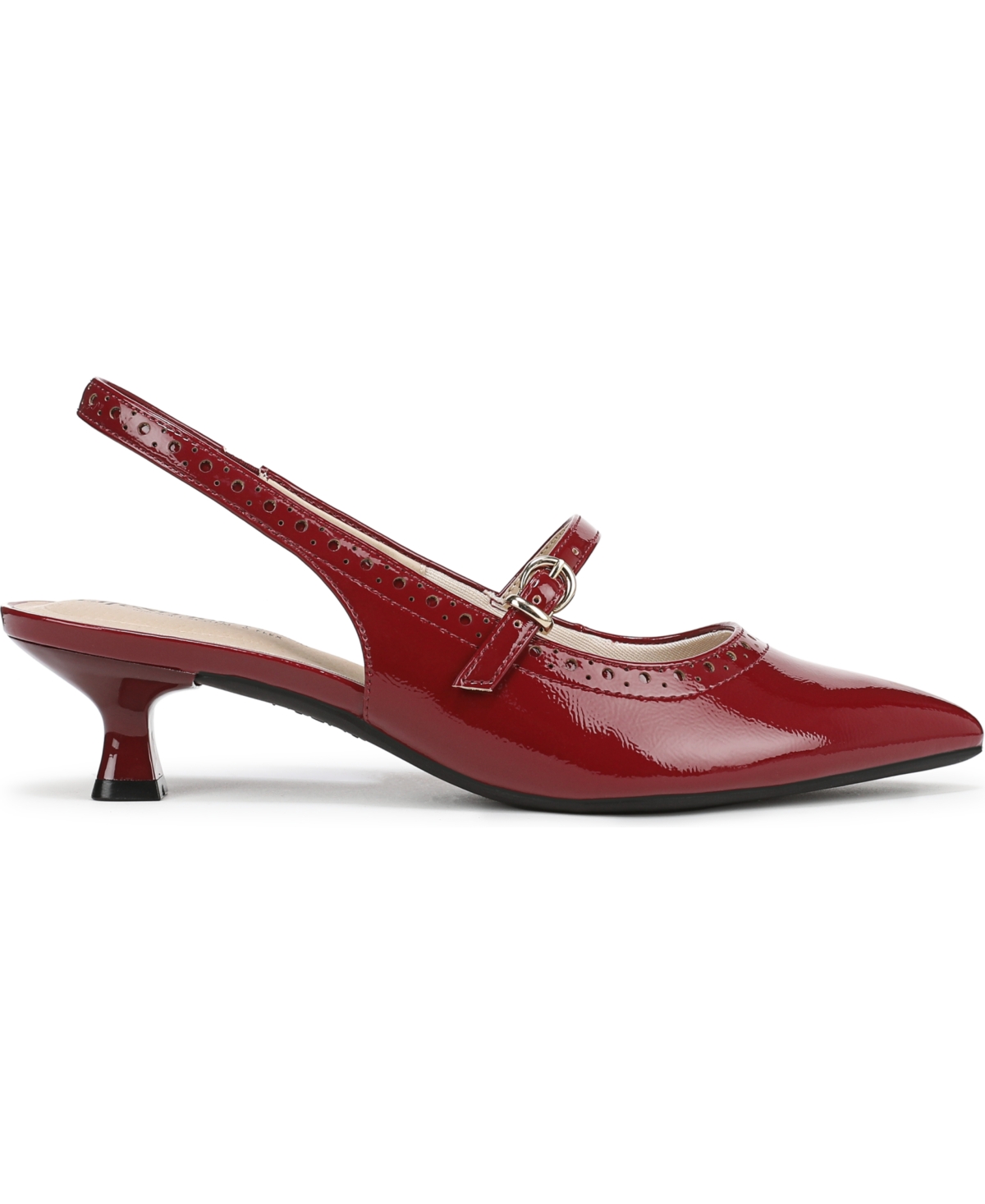 LIFESTRIDE WOMEN'S MARILYN POINTED TOE KITTEN HEEL SLINGBACK PUMPS 
