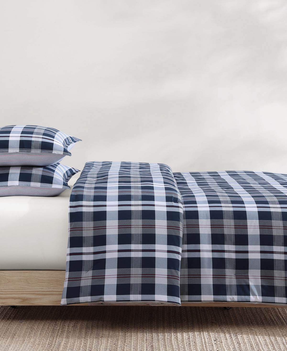 Tommy Hilfiger Dream Madras Cotton 3-Pc. Duvet Cover Set