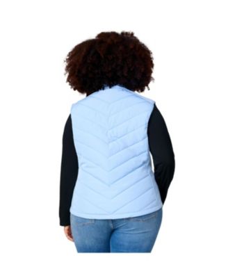 Plus Size Quilted Hybrid Vest