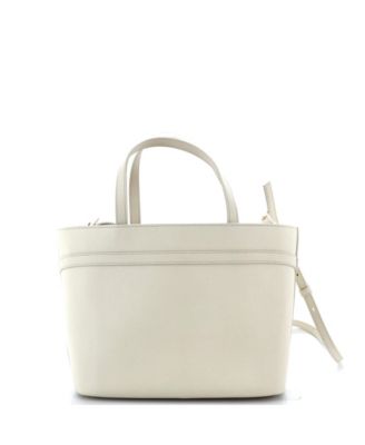 Small Front Cross Bow Shopper Tote Leather