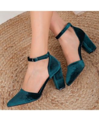 Gisele Closed Toe High Block Heels