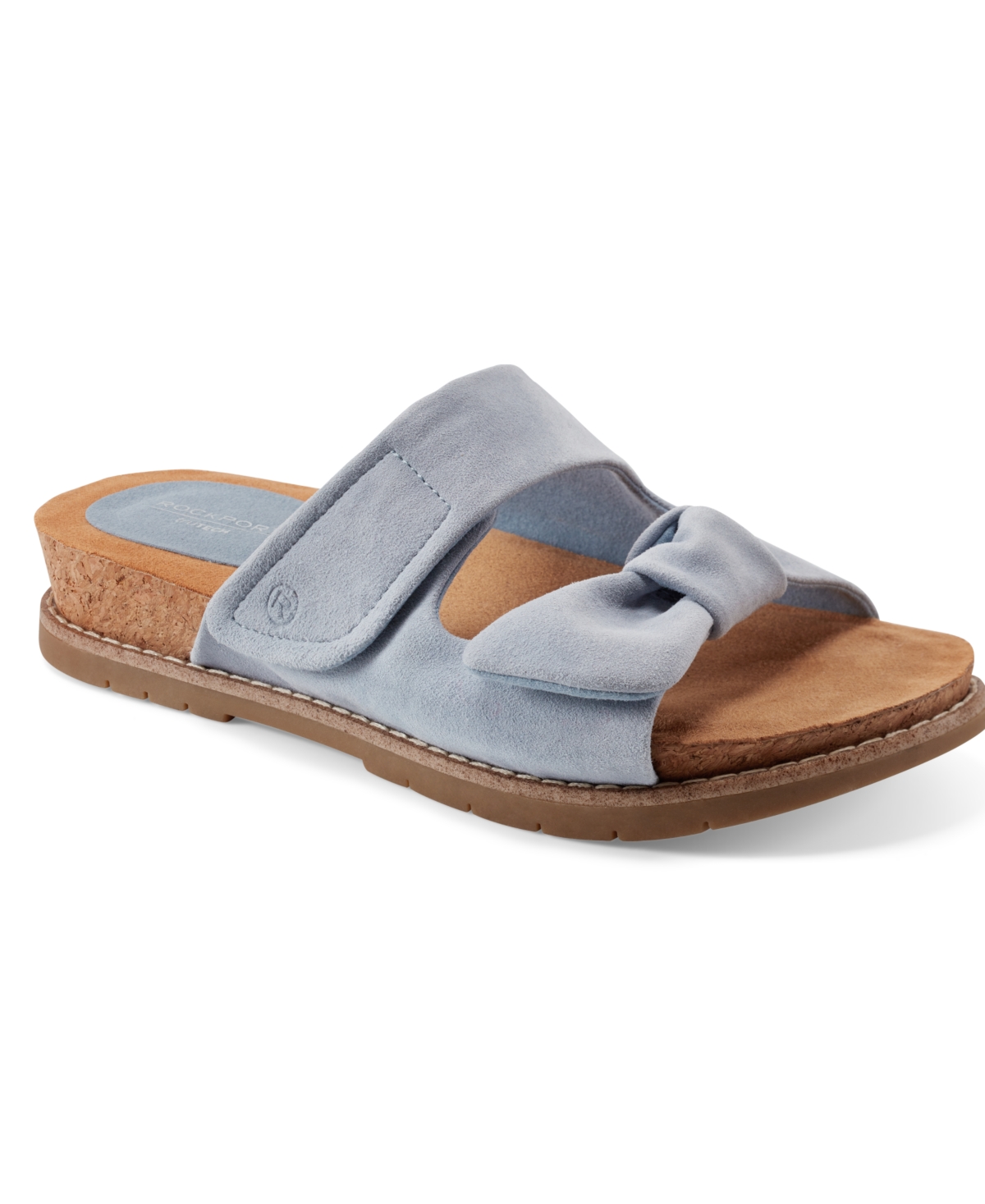 ROCKPORT WOMEN'S ZOVA SLIP-ON CASUAL FLAT SANDALS 