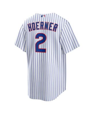 Men's Nico Hoerner White Chicago Cubs Replica Player Jersey